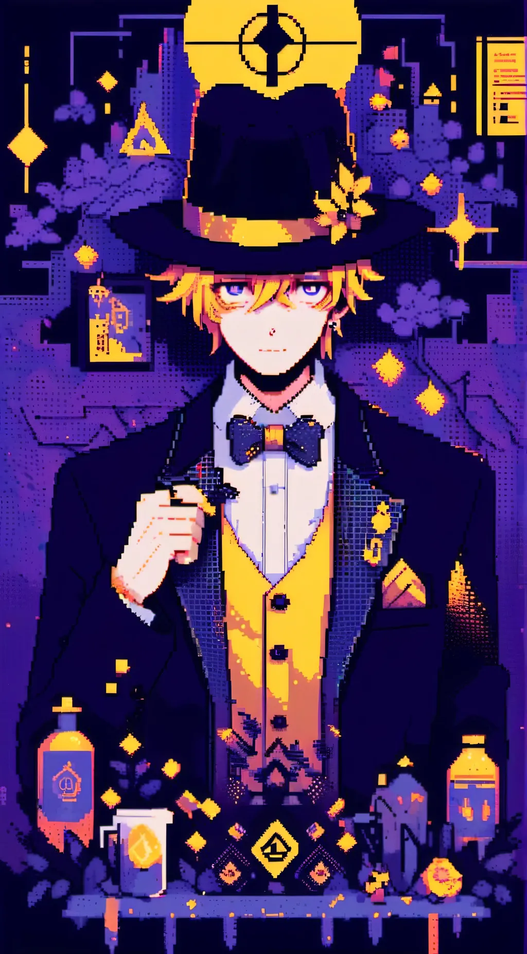 ai character: bill cipher background