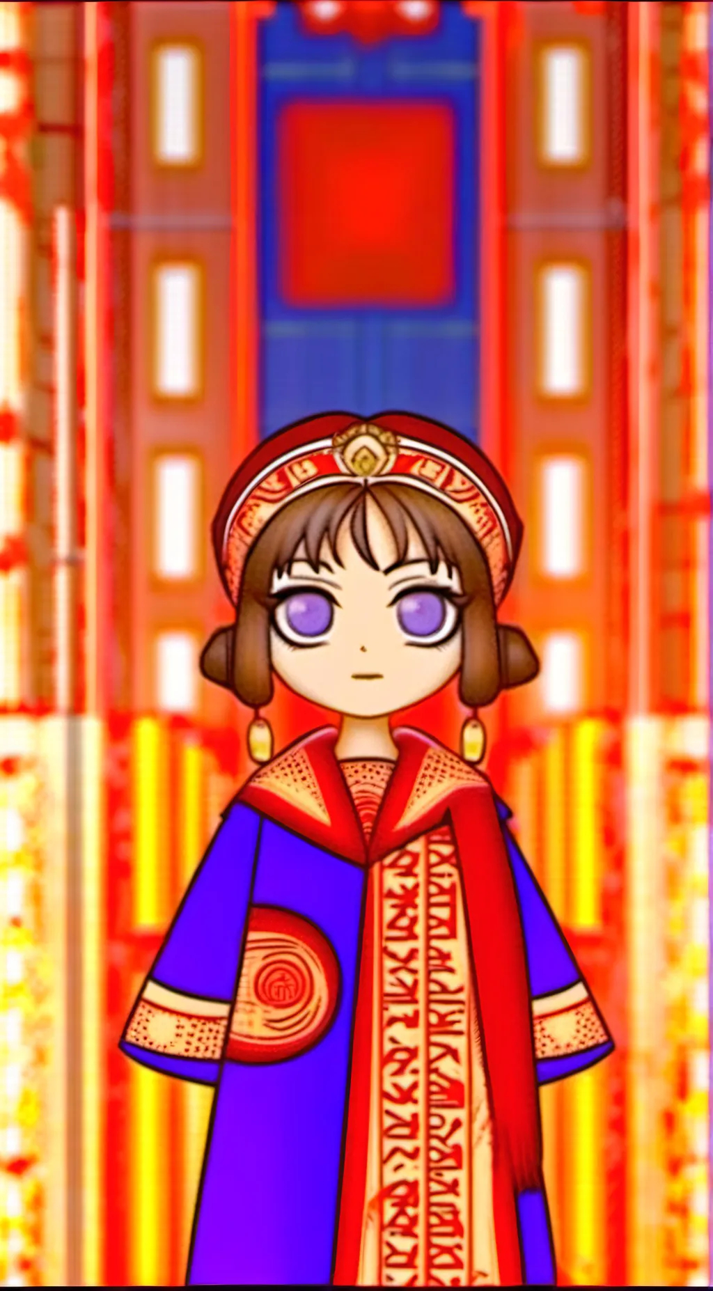 ai character:  pomni (Japanese)  background