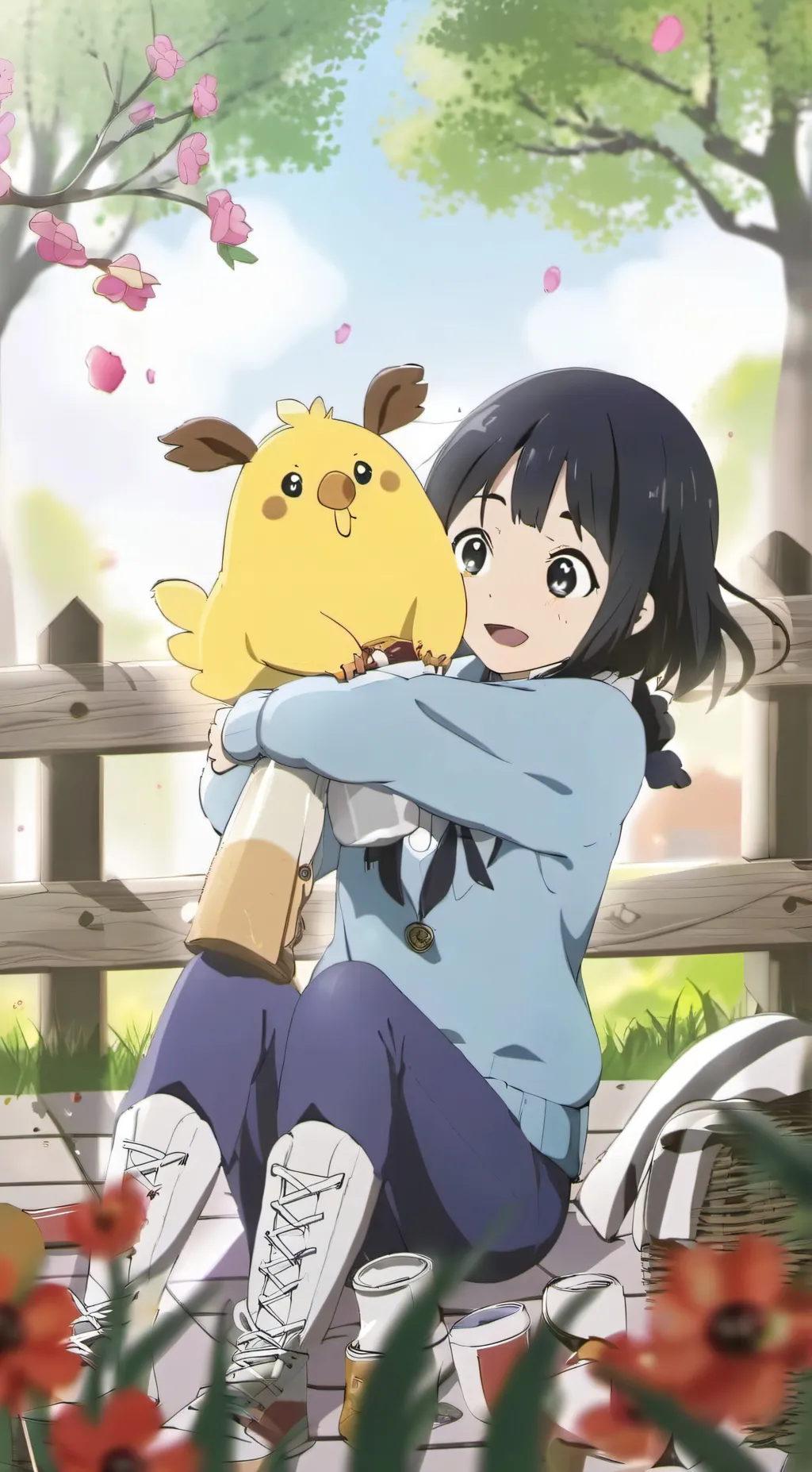 ai character: Smiling critters! background