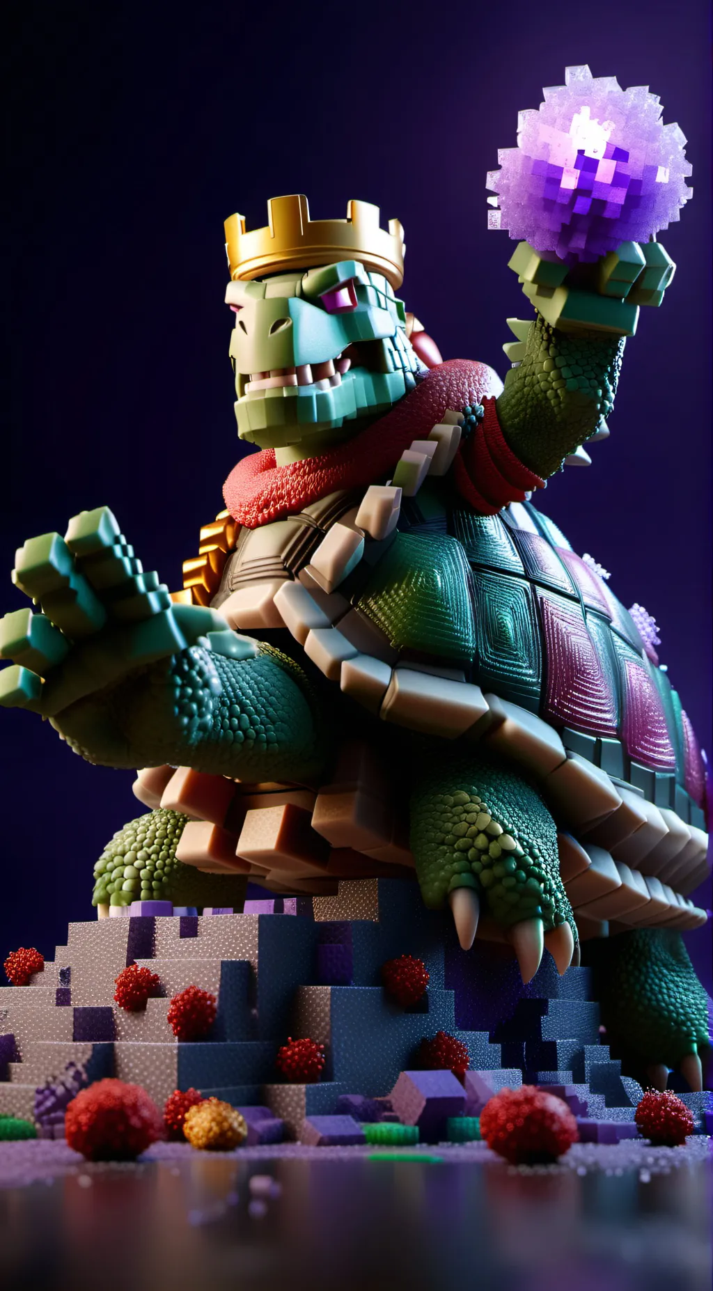 ai character: turtle master (MC) background