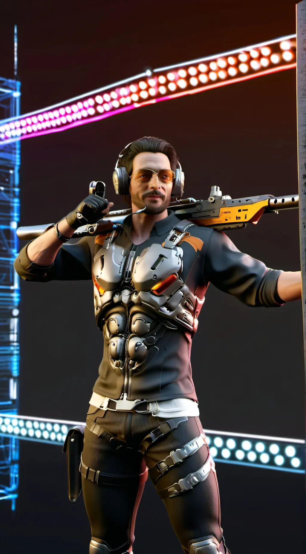 ai character: Cyberpunk RPG background