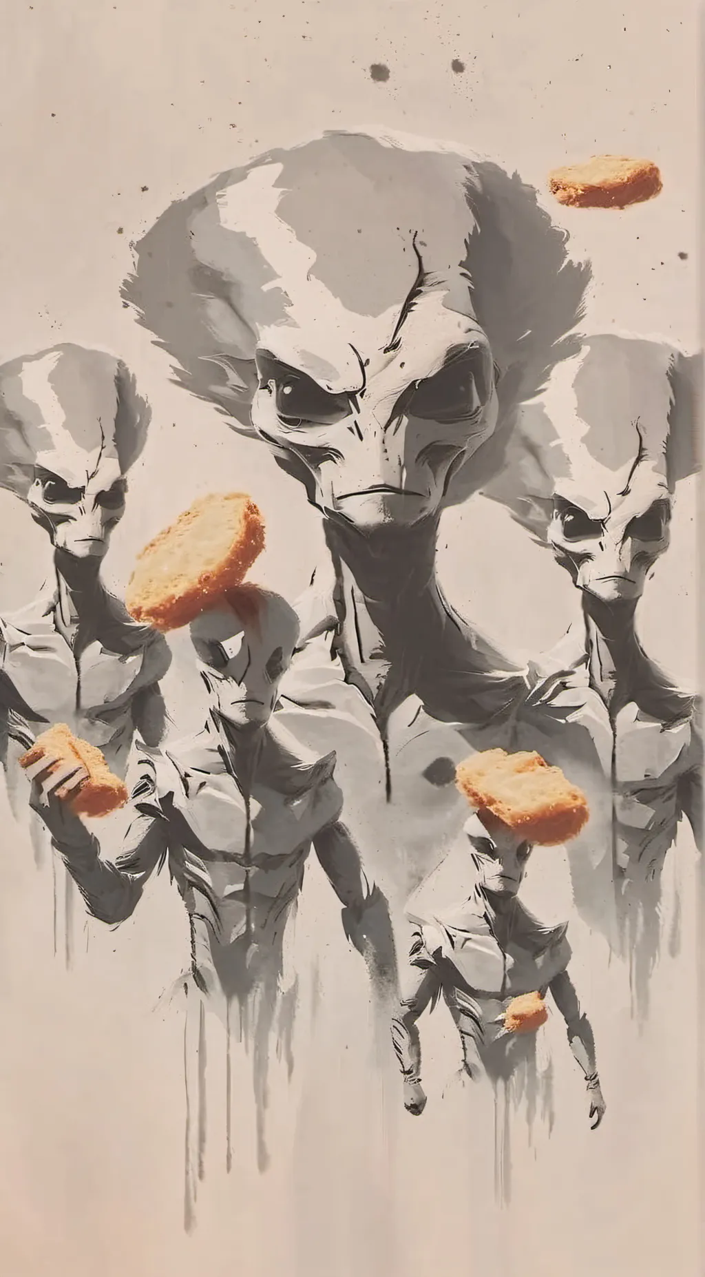 ai character: Alien gang. background