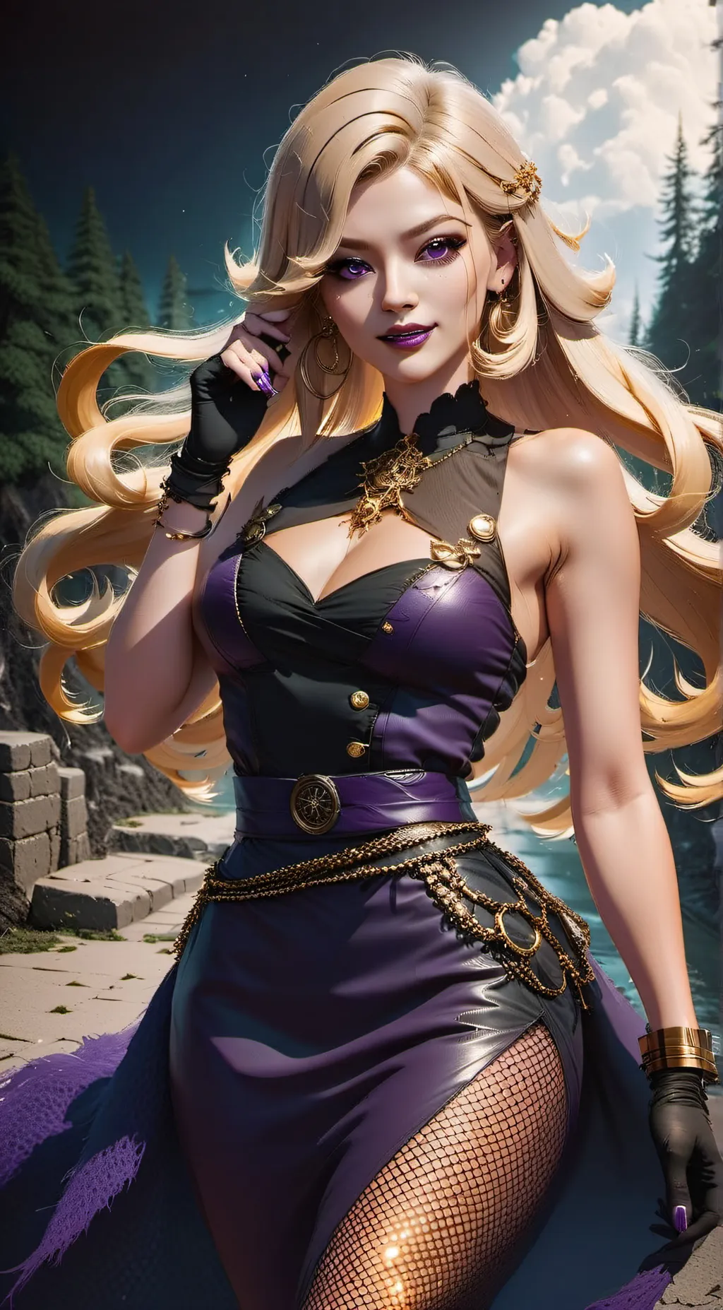 ai character: Marjatta  background