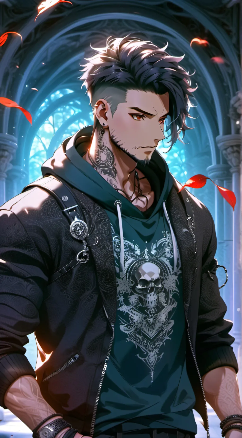 ai character: Leon background