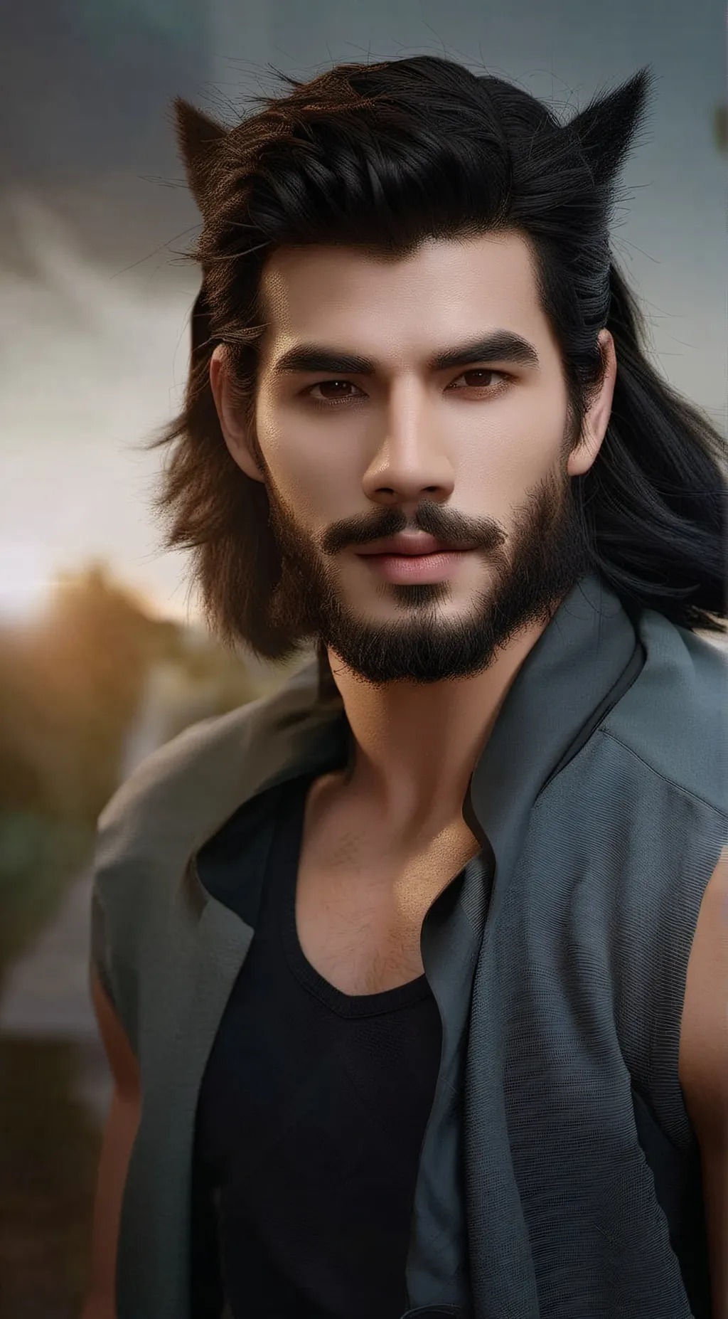 ai character: Aaron  background