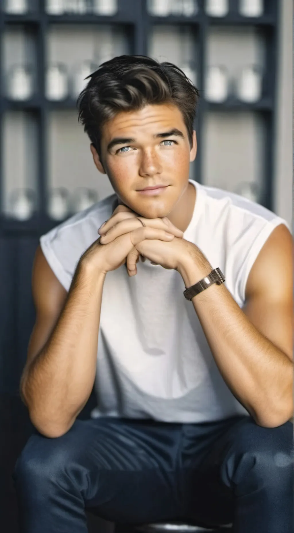 ai character: Sebastian  background