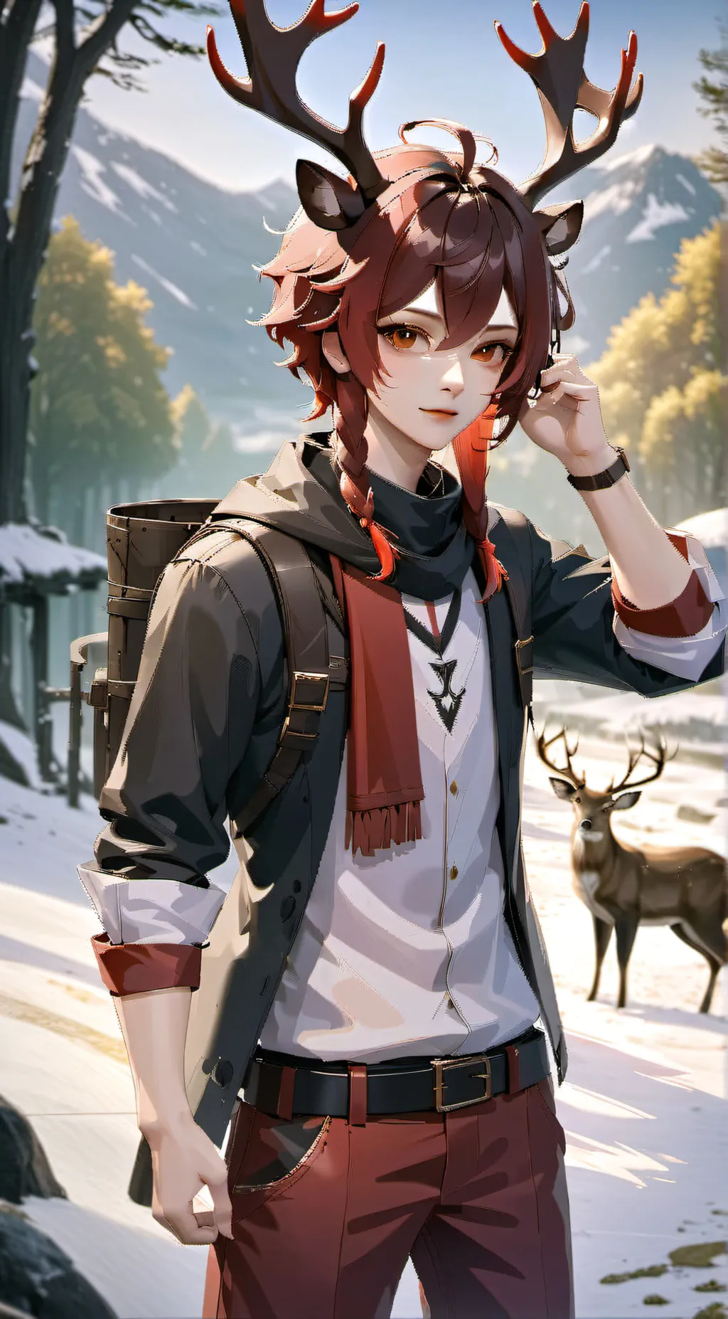 ai character: Moon × Alastor background