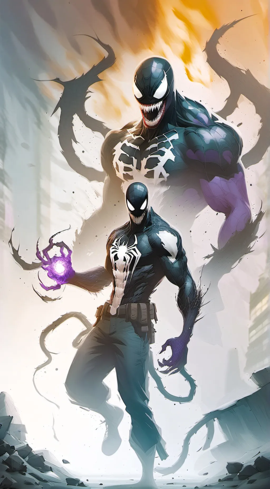 ai character: Venom Mega background