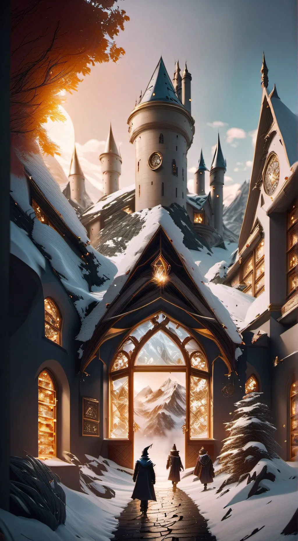 ai character: A Hogwarts Tale background