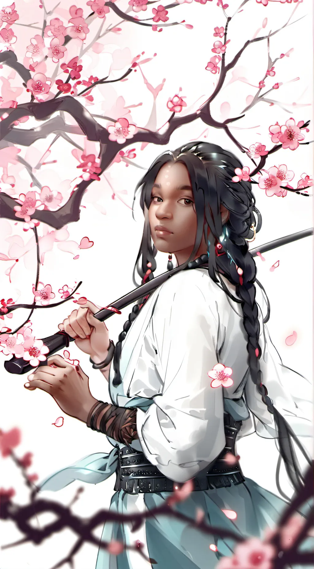 ai character: midde background