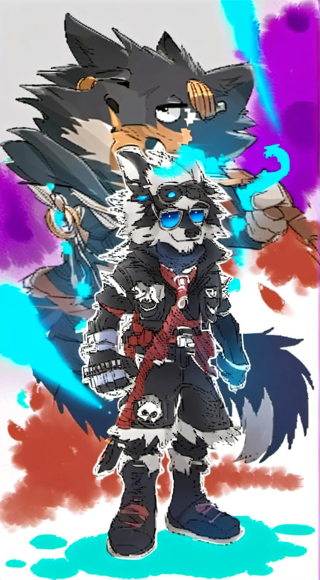 ai character: Wolf Duo/group RP background