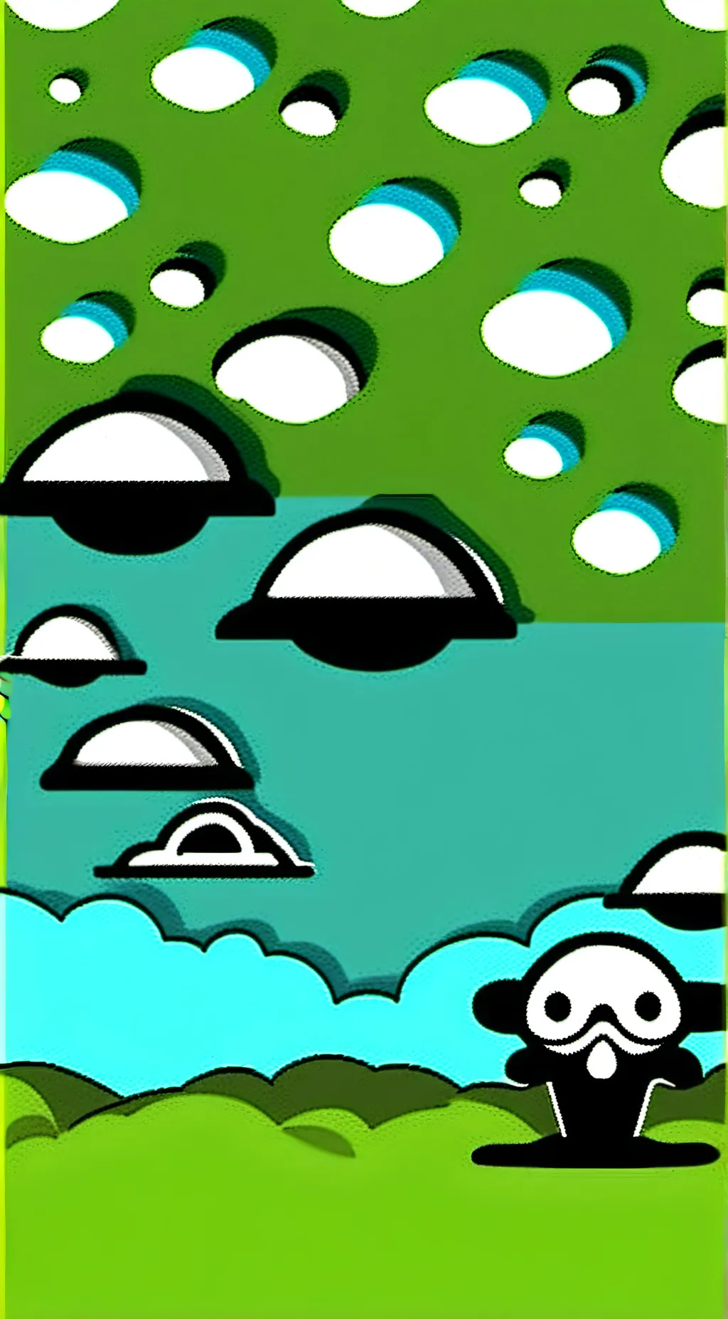 ai character: Two (bfdi) background