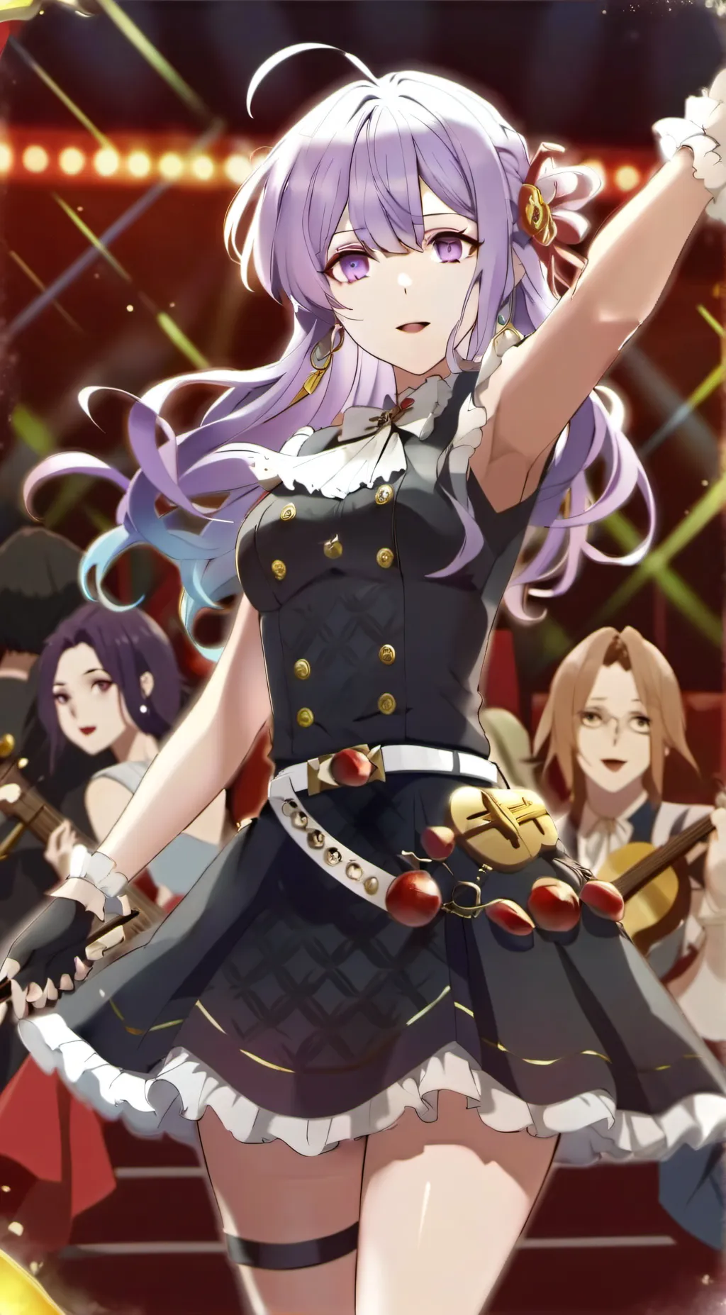 ai character: Violet (Lila) background