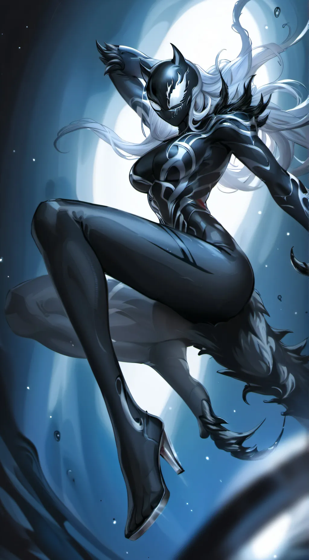 ai character: Wolf symboite background