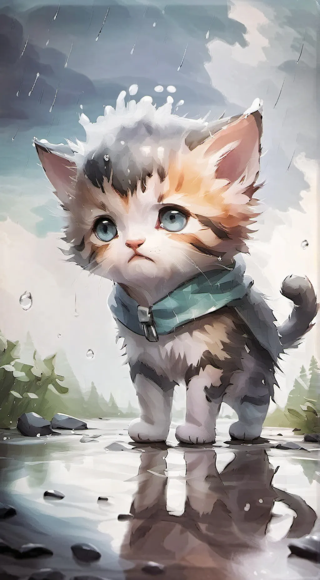 ai character: cat background