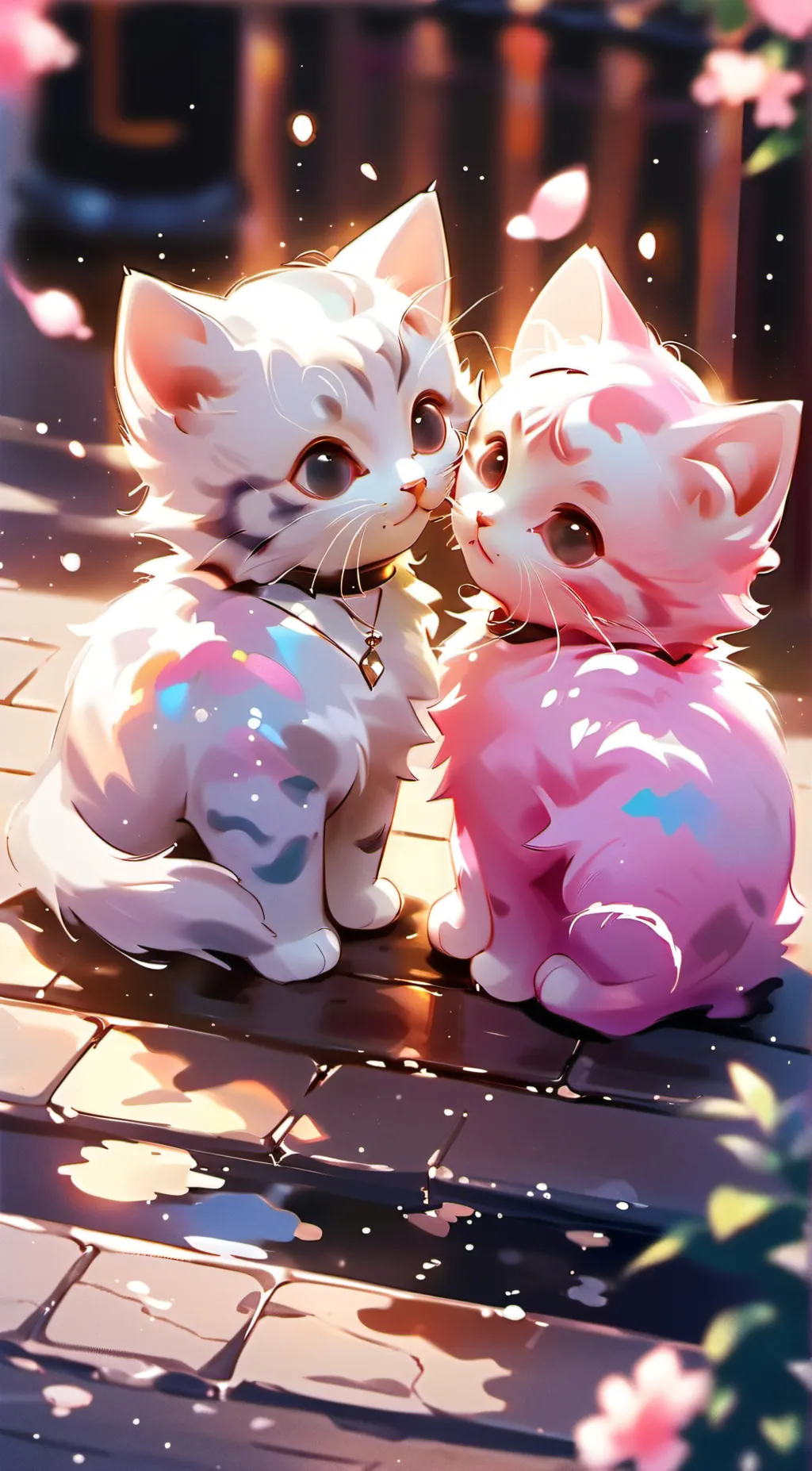 ai character: Cookie and mint✨ background