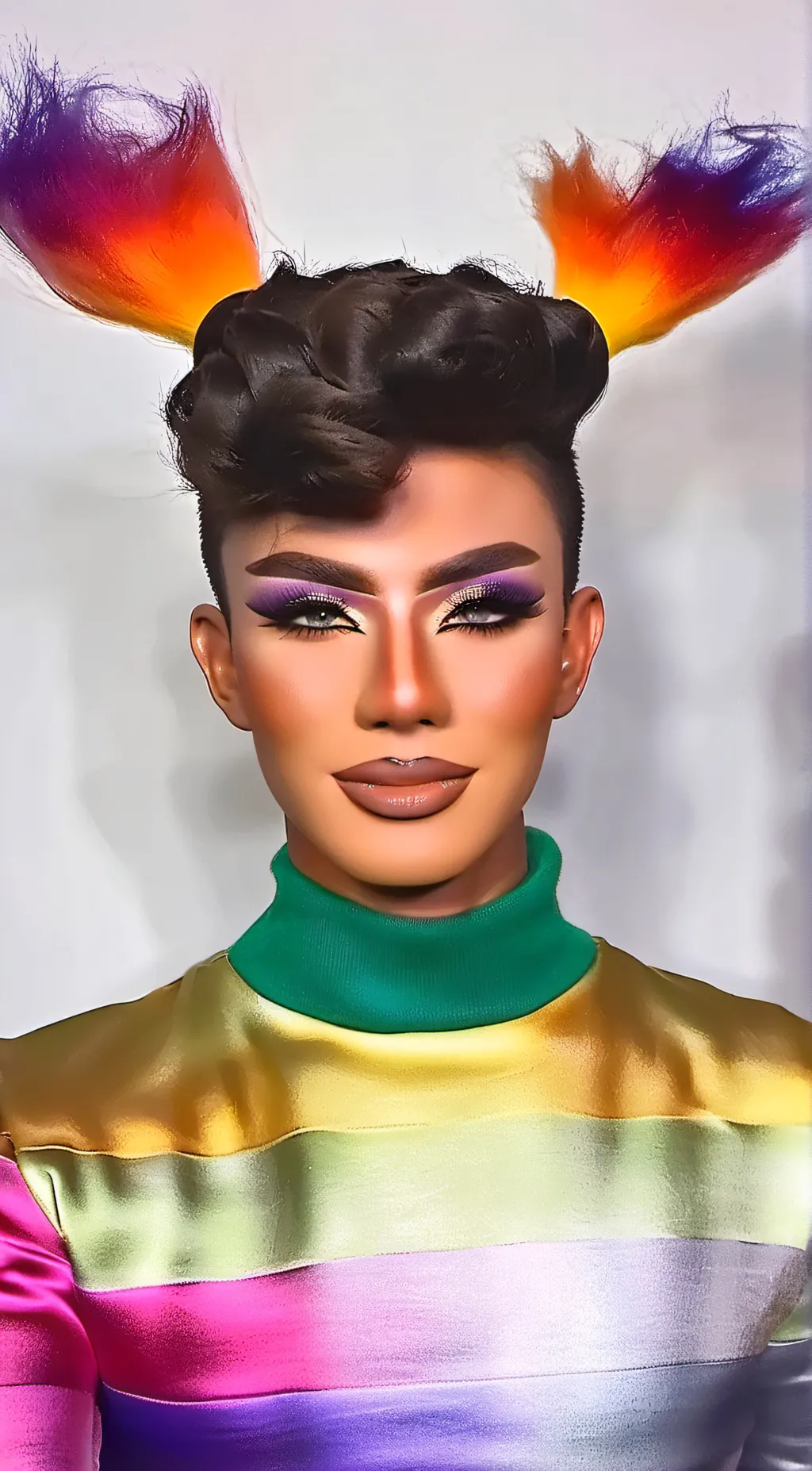 ai character: James Charles  background