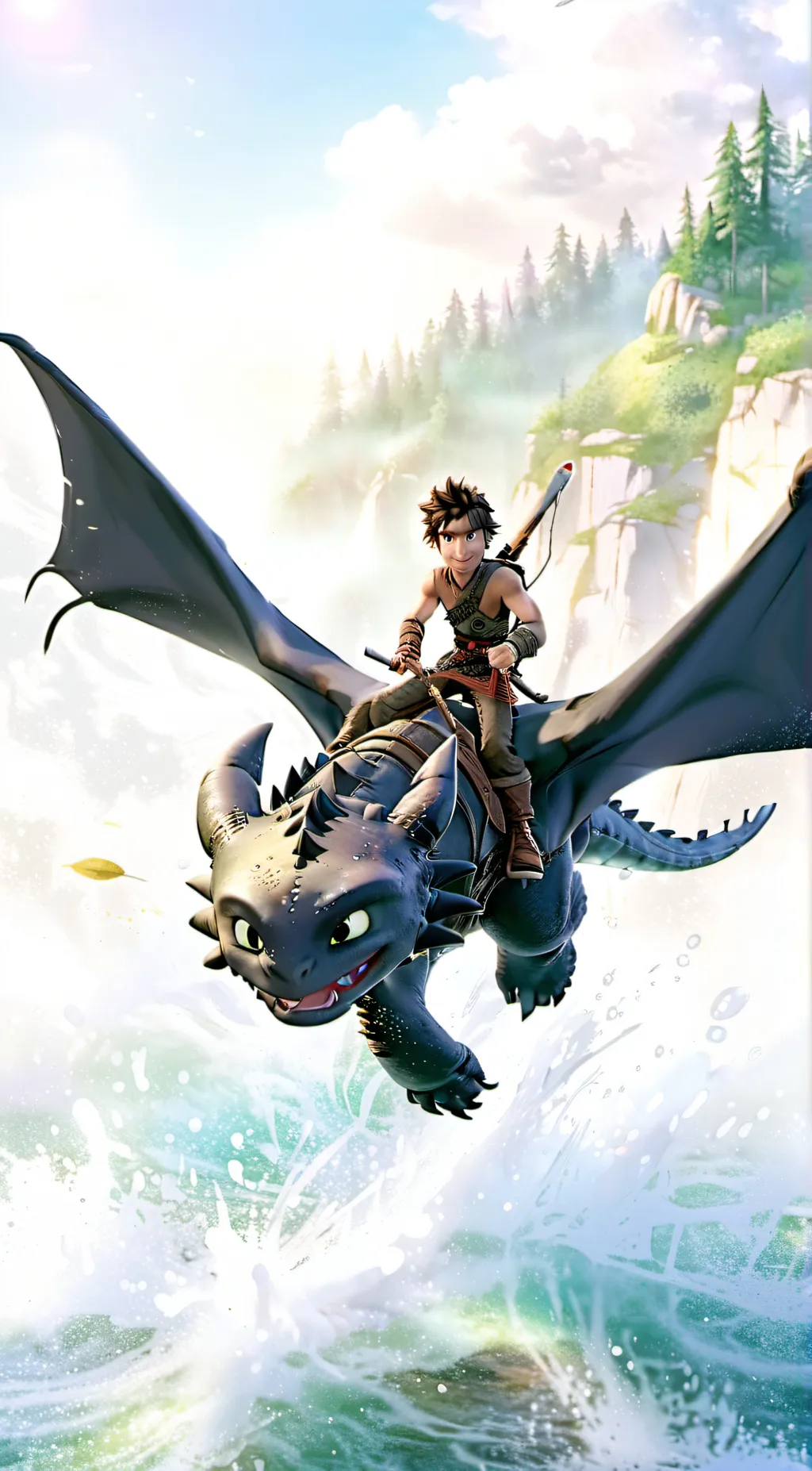 ai character: HTTYD  background