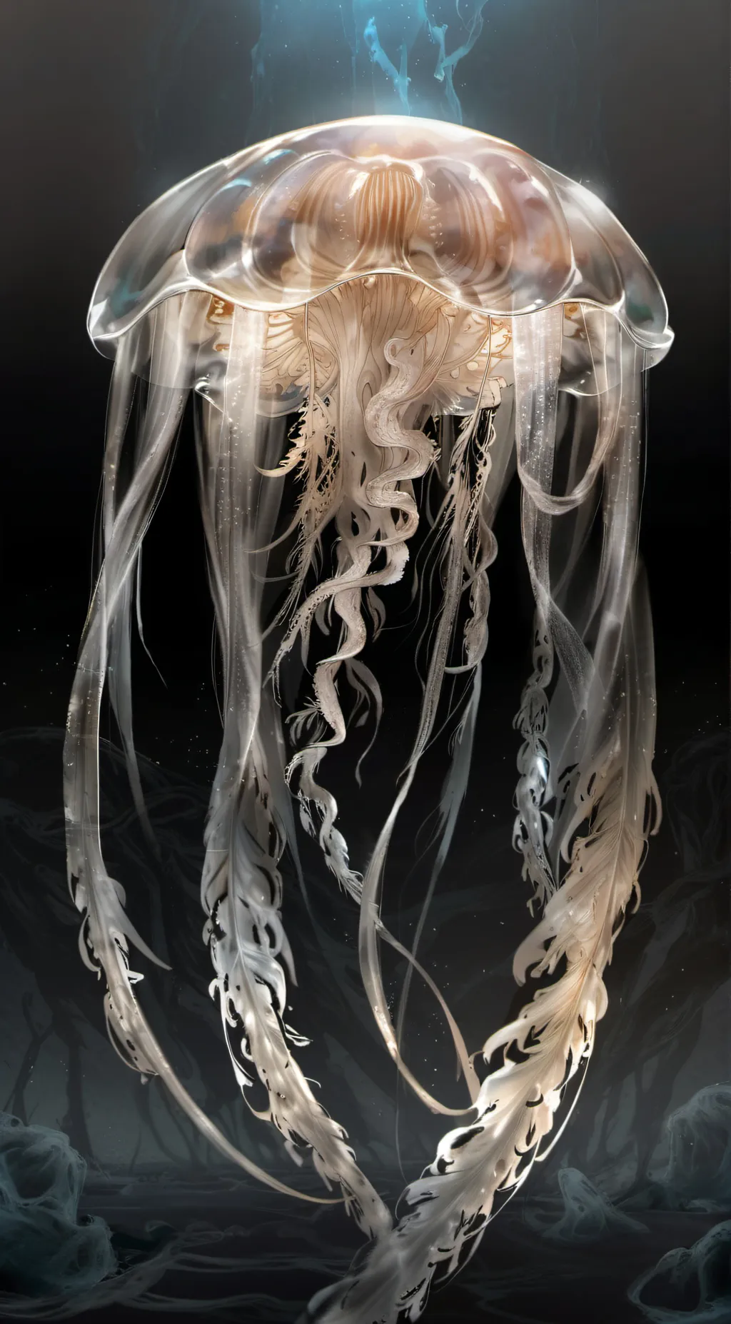 ai character: da damn jellyfish. background