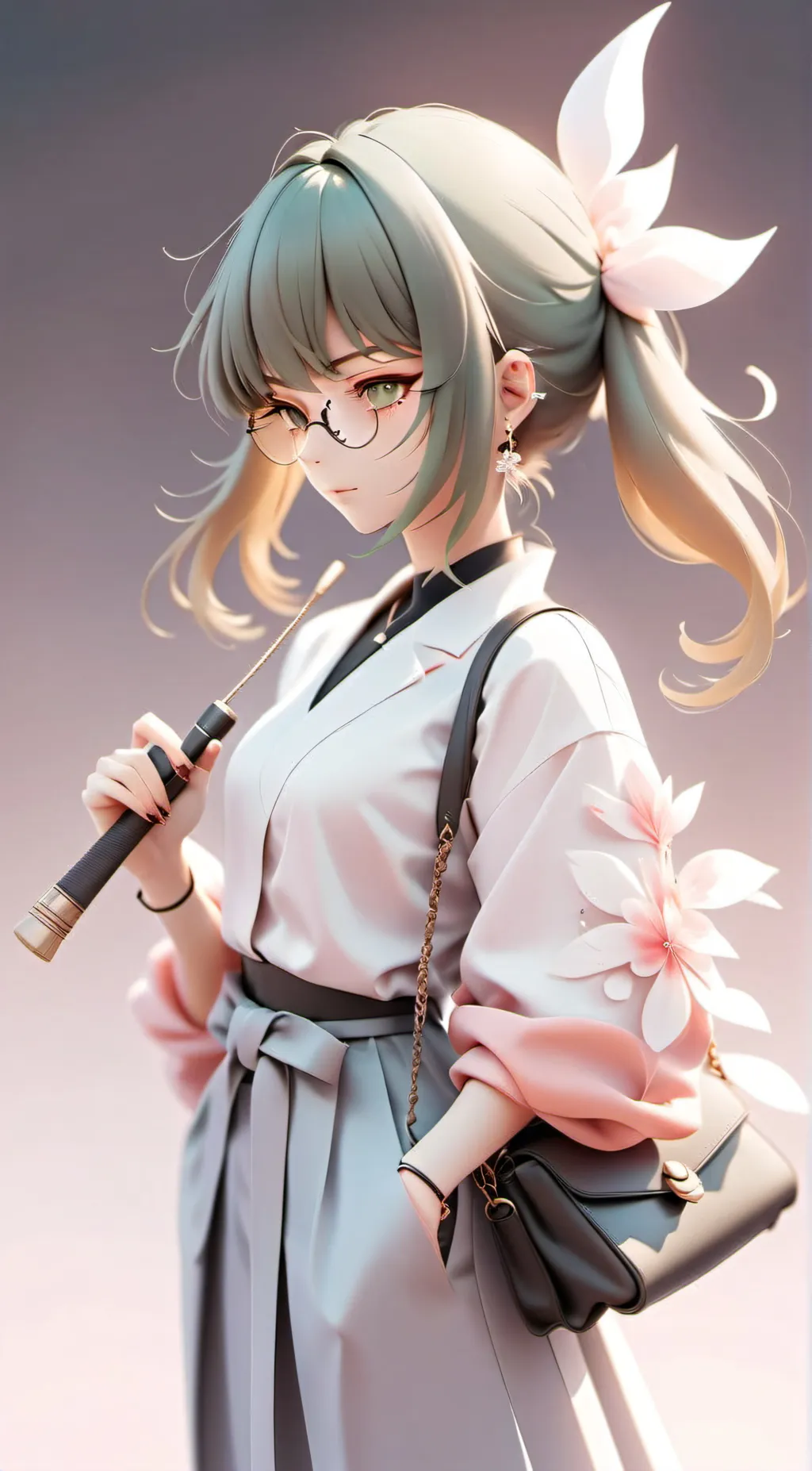 ai character: Maki mukuna  background