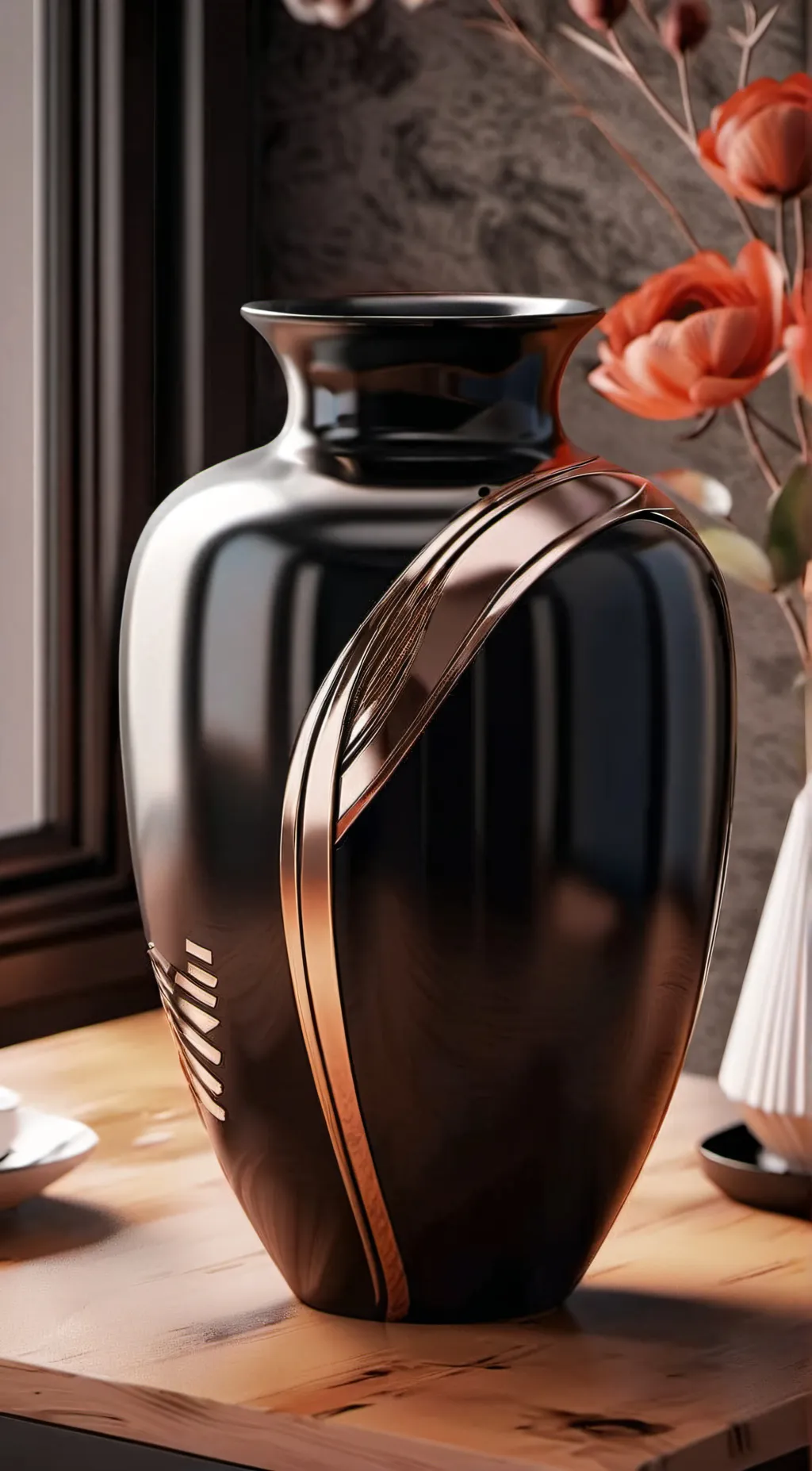 ai character: talking vase background