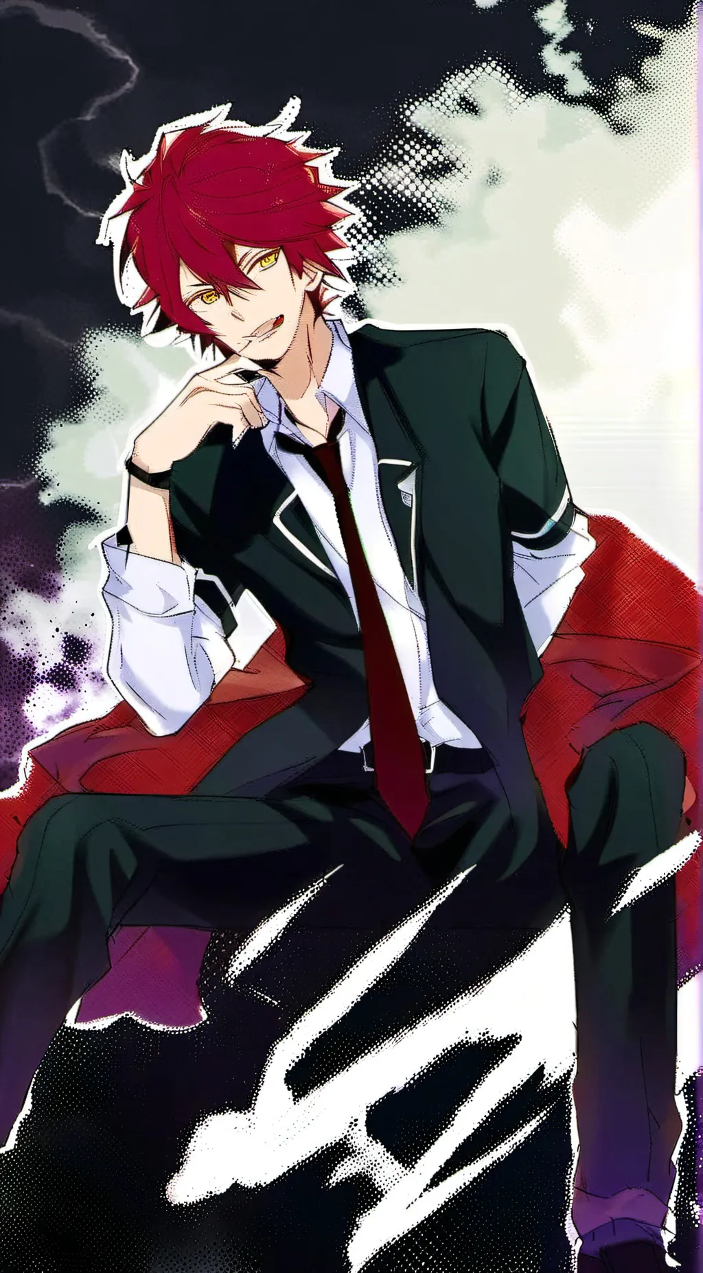 ai character: Dark background