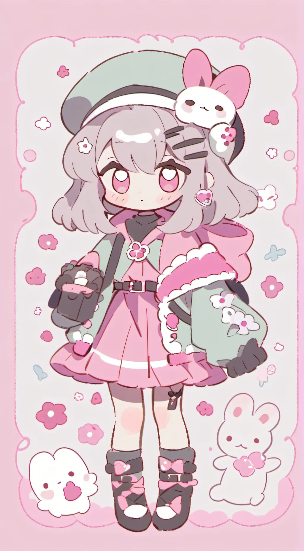 ai character: pinky background