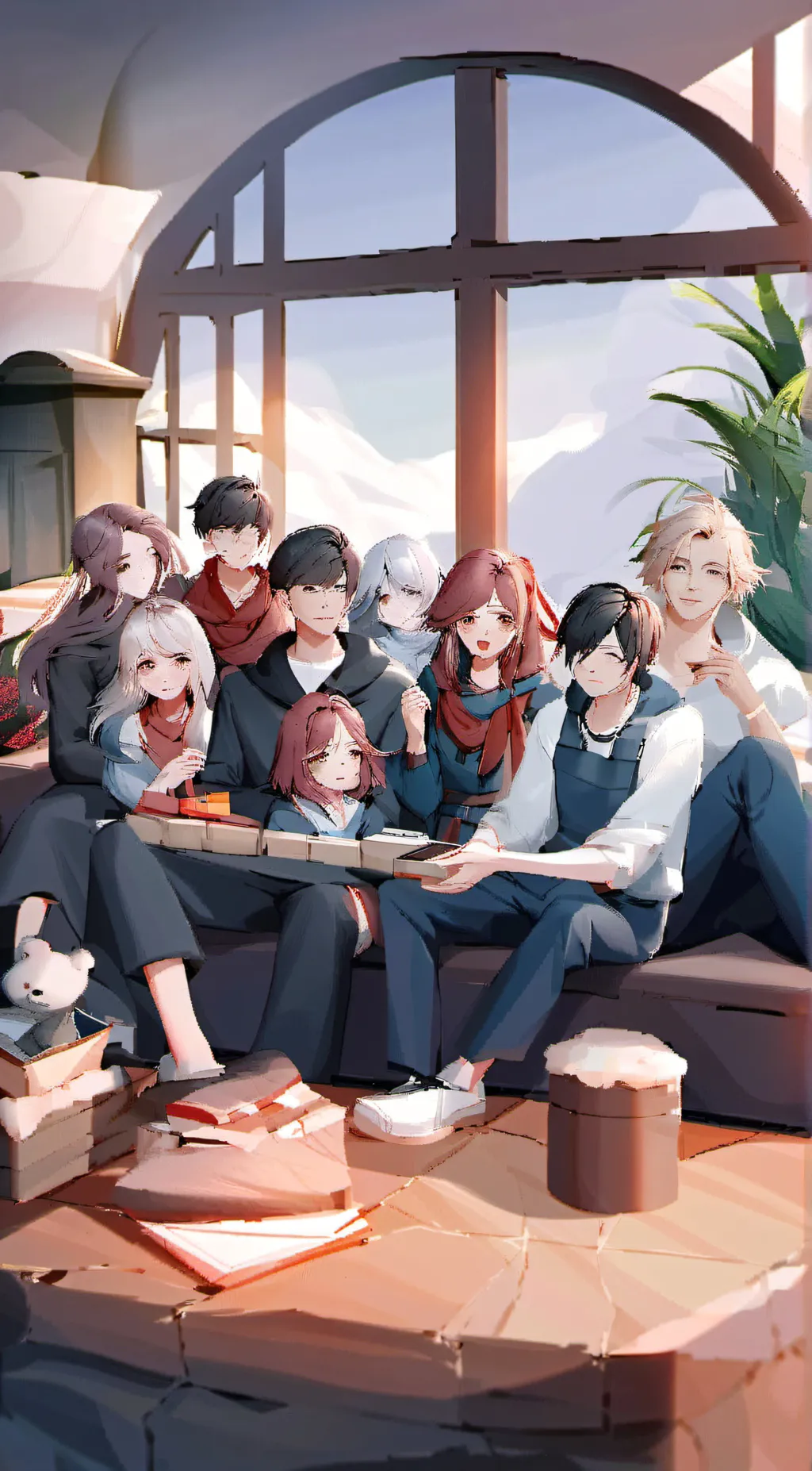 ai character: BG House background