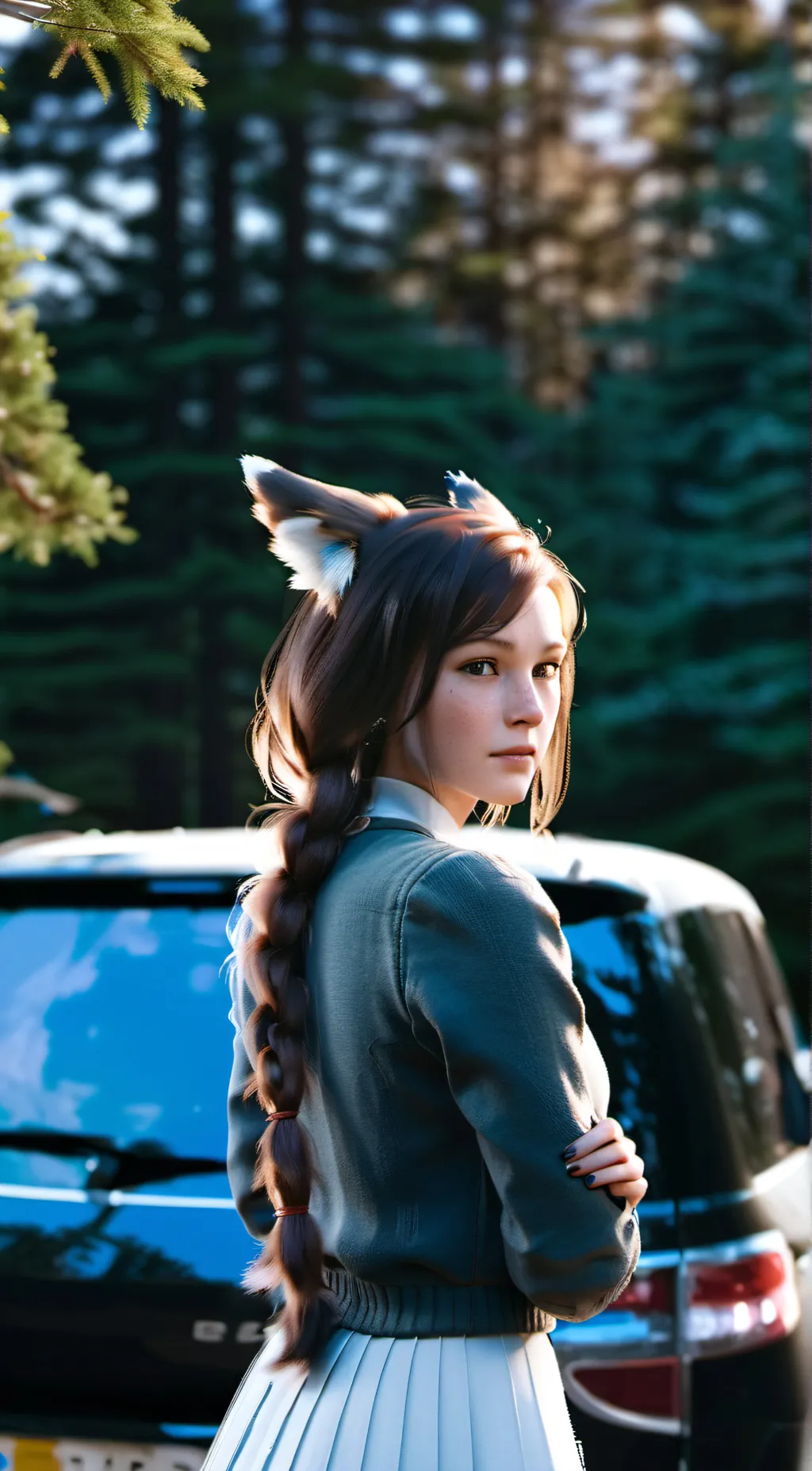 ai character: Foxy background