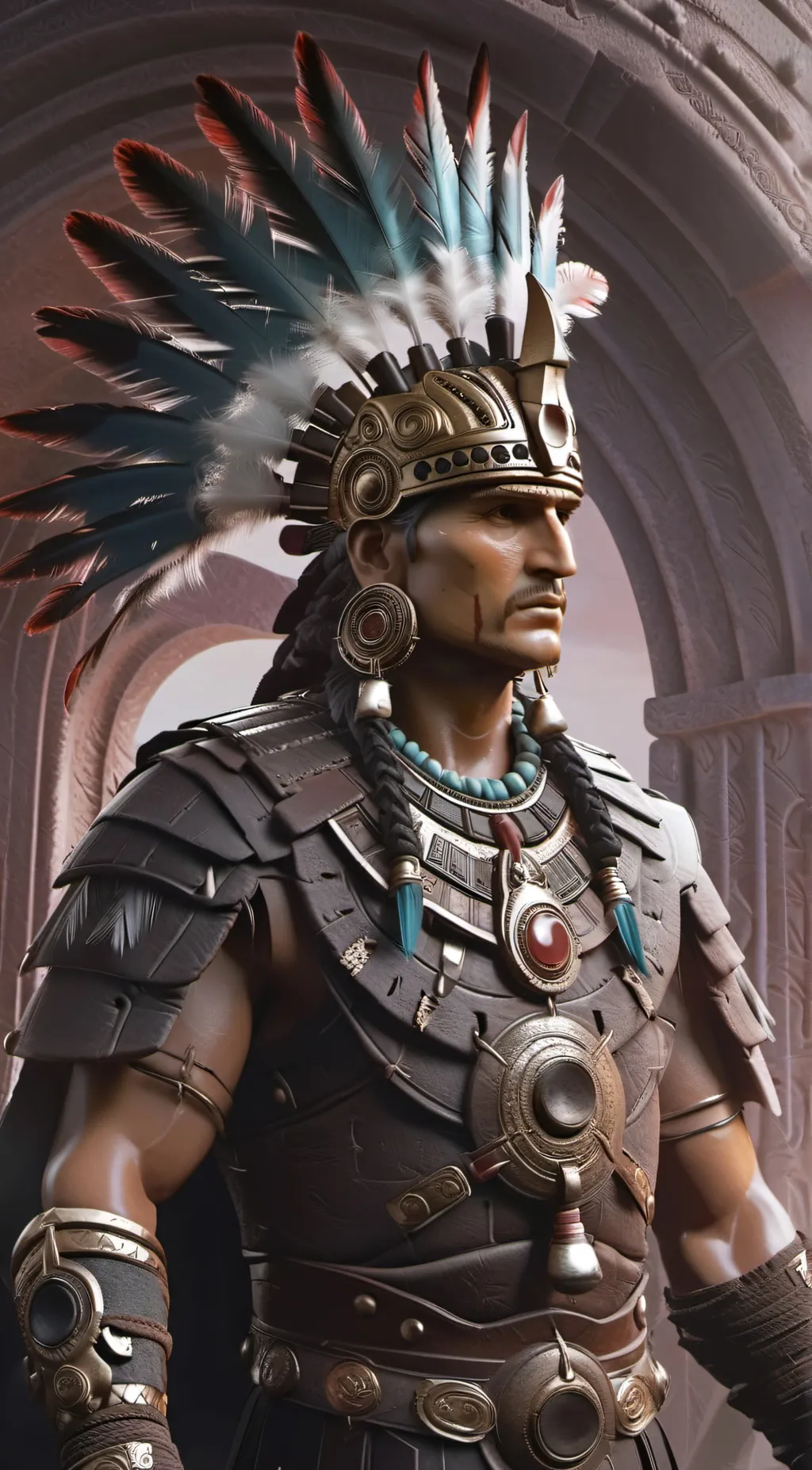 ai character: Montazuma background