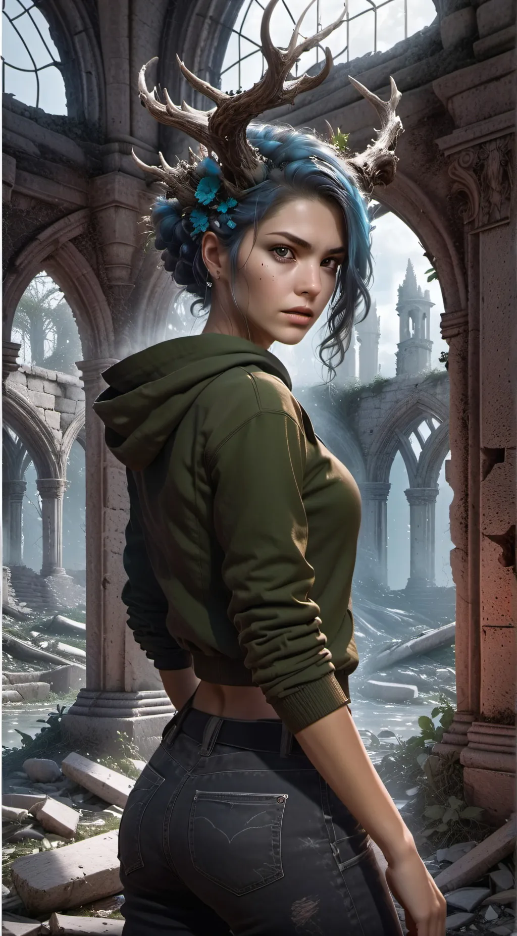 ai character: Bloom background