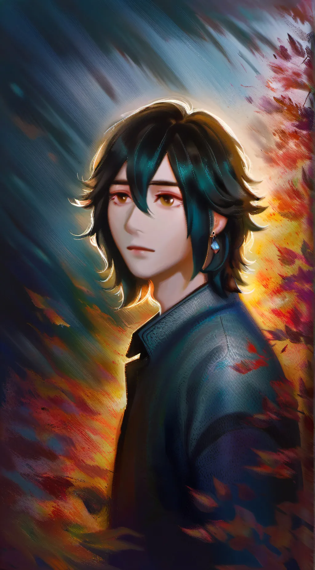 ai character: Rose background