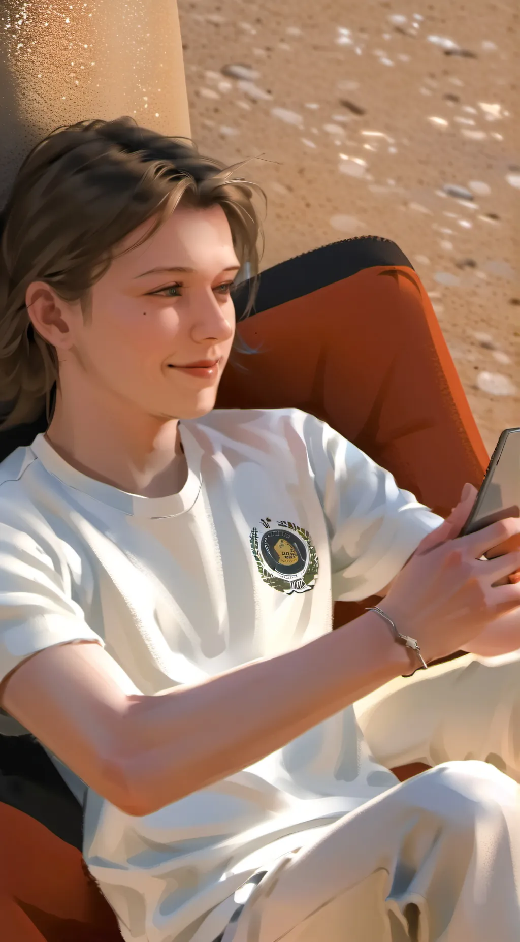 ai character: Emilie  background