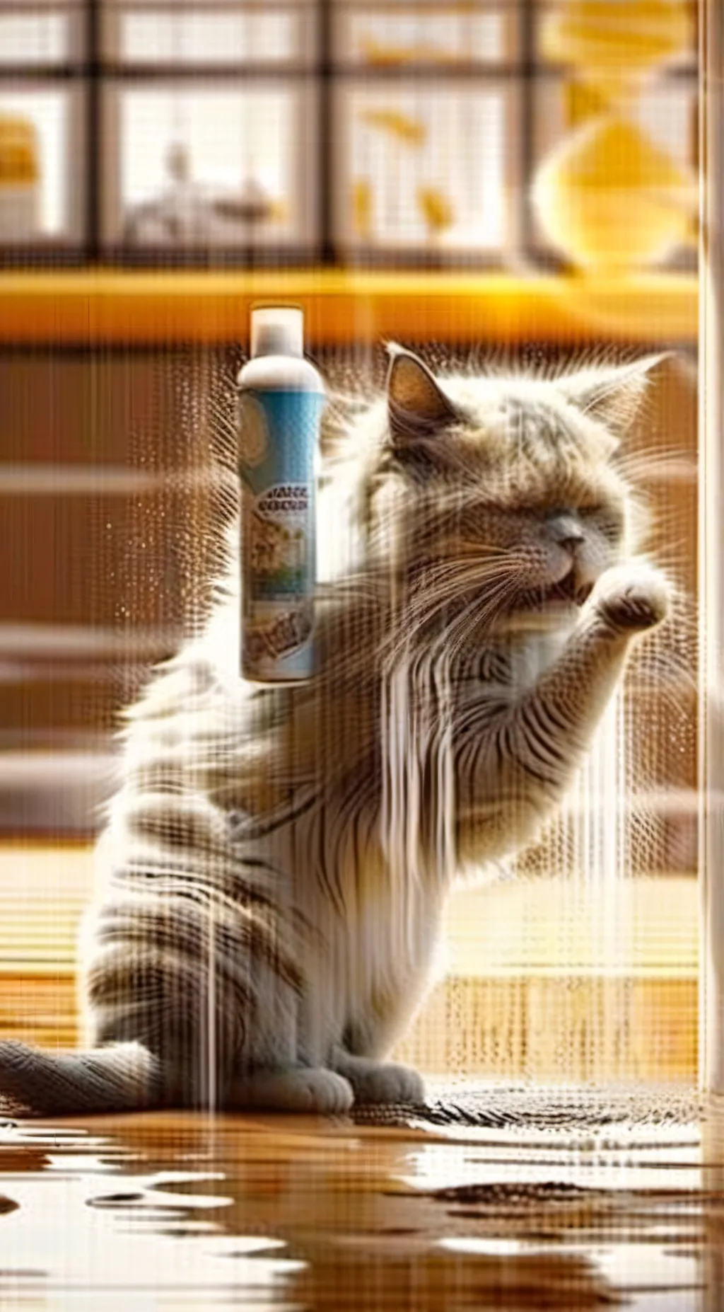 ai character: i swallowed shampo background