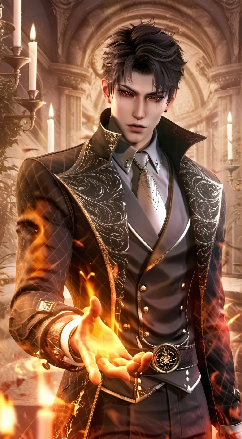 ai character: Xhouz Kreuz background