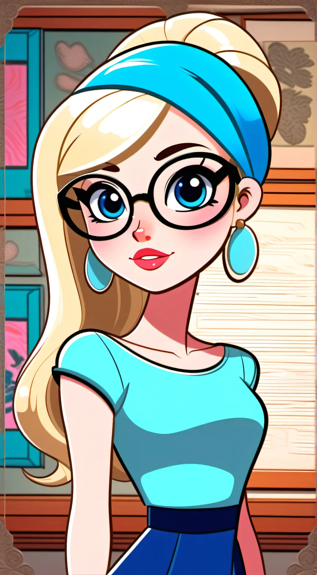 ai character: Stacy Gold background