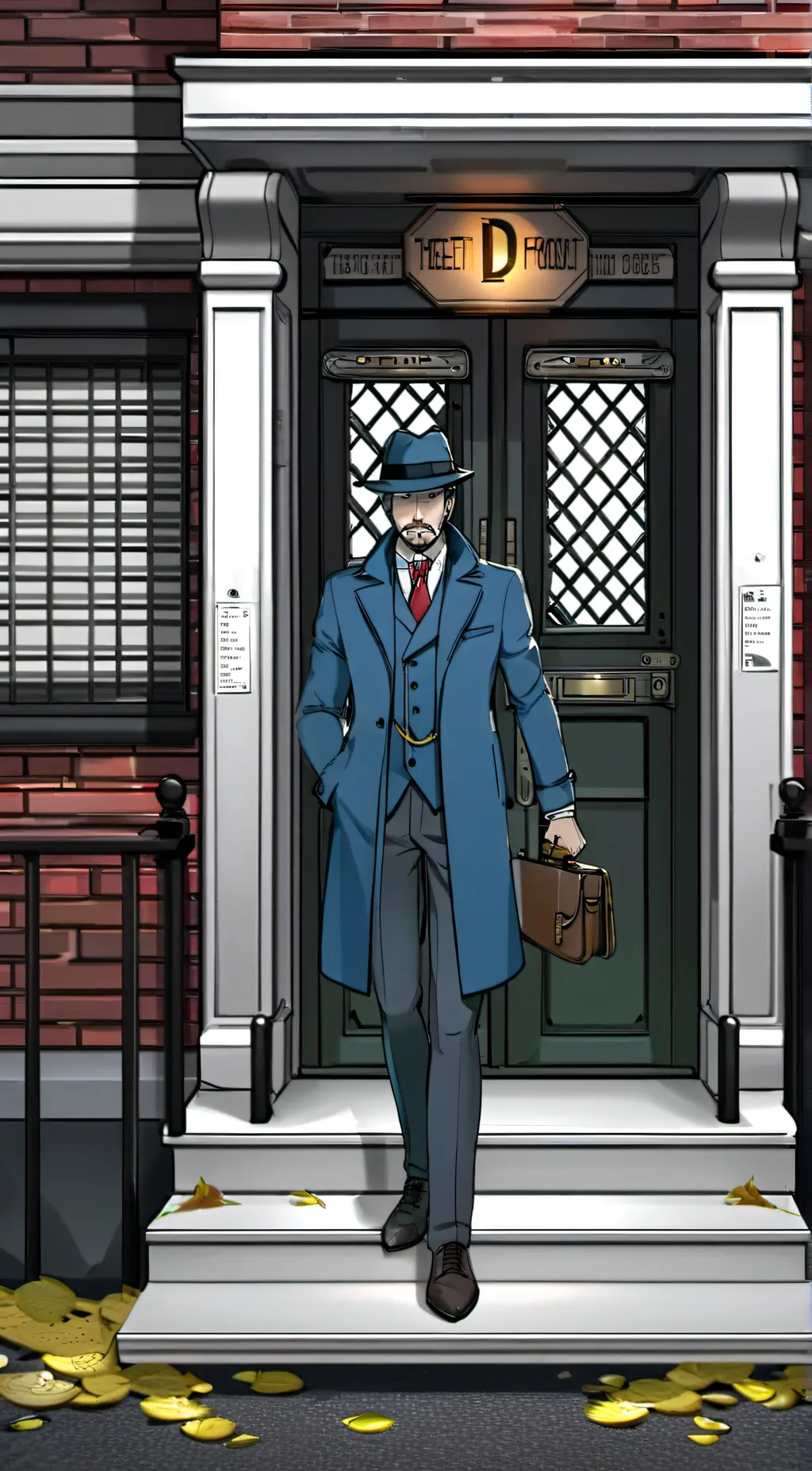 ai character: The detective background