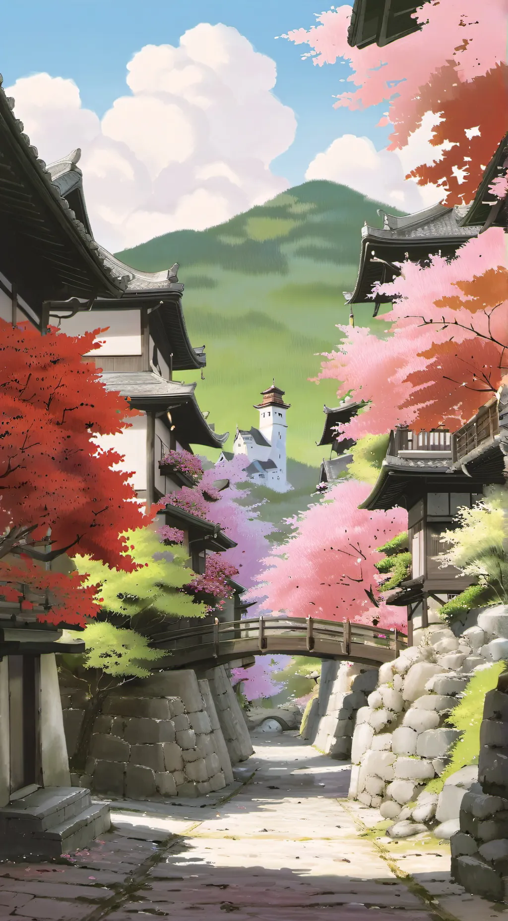 ai character: Fandom Town background