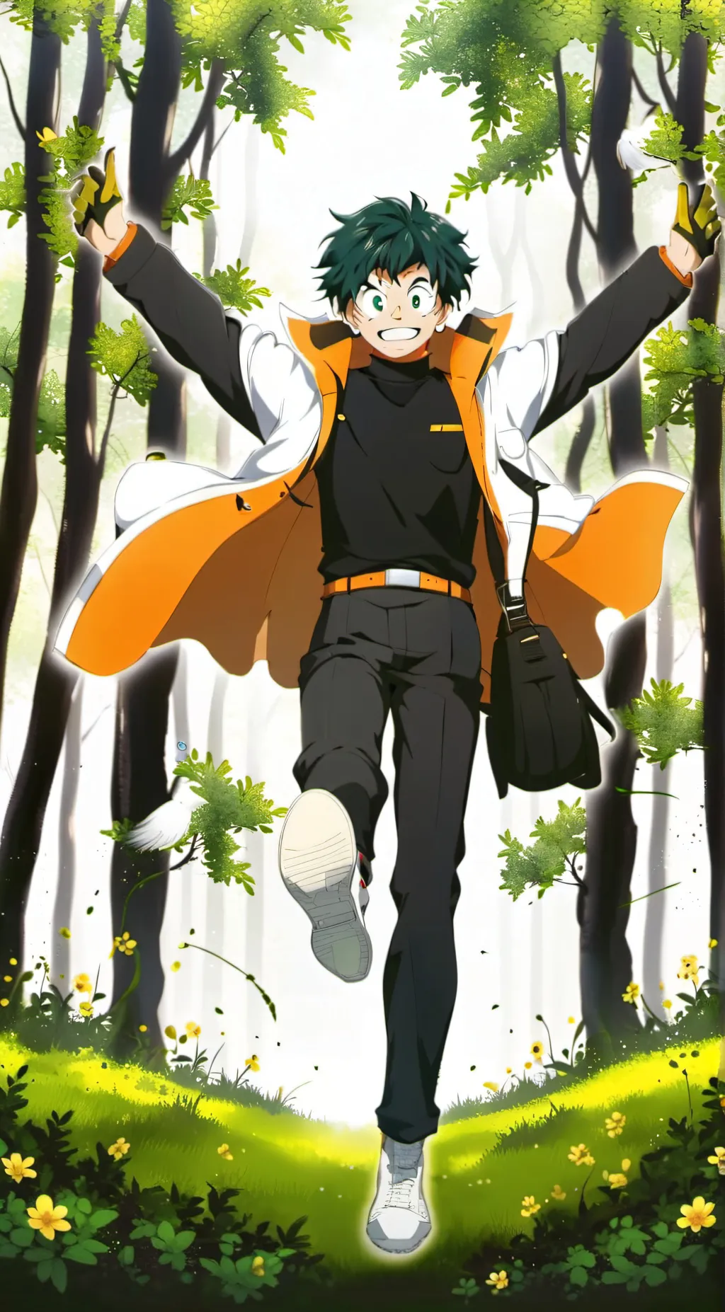 ai character: deku (from mha) background