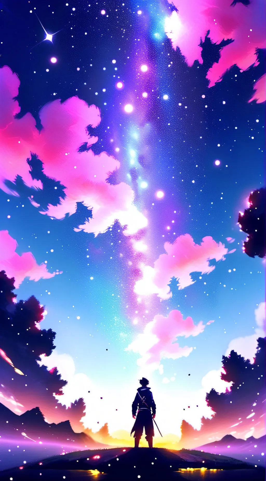 ai character: T.R sleepover background