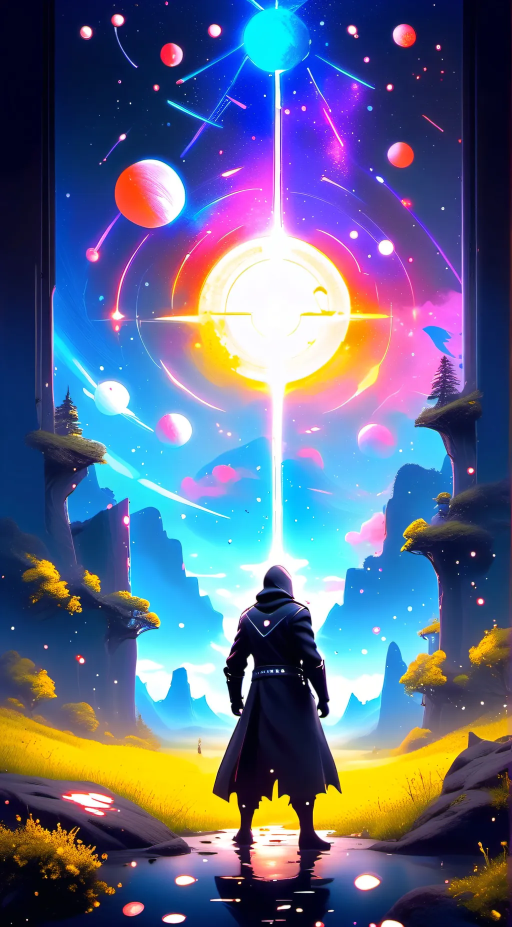 ai character: Master of Pixel  background