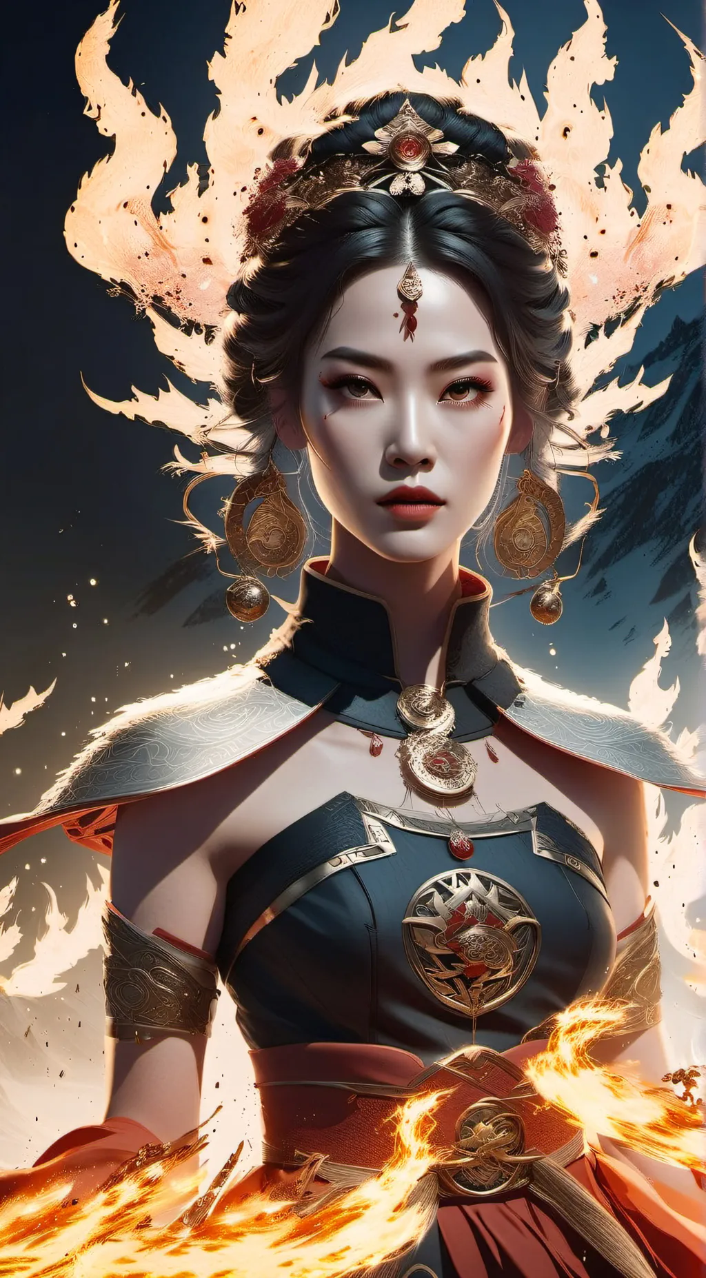 ai character: princess azula background