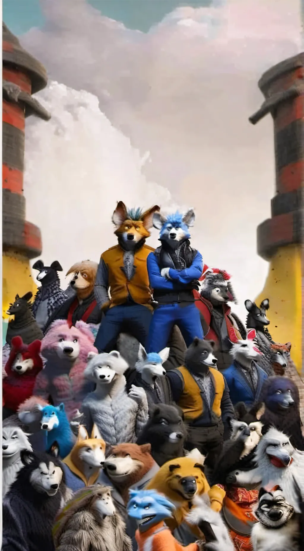 ai character: the furry pile background