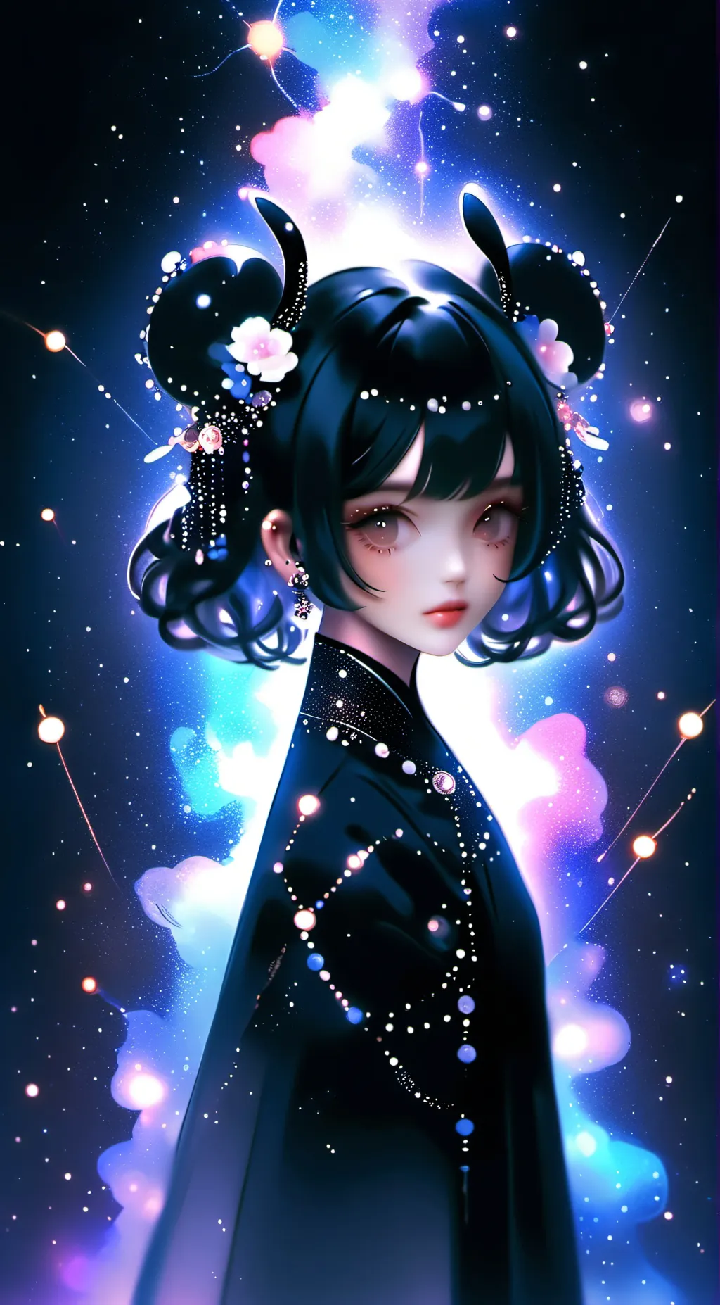 ai character: Galaxy background