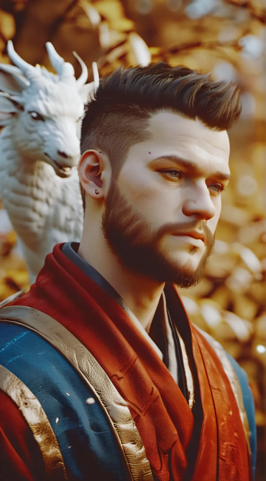 ai character: asher  background