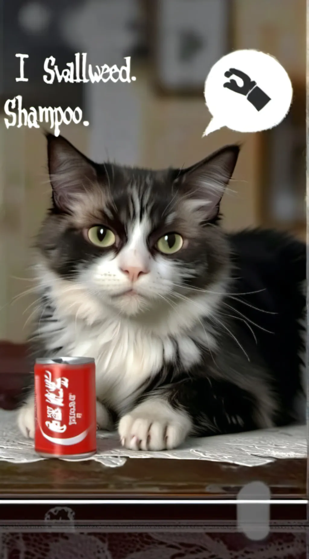 ai character: M.E.M.E....C.A.T background