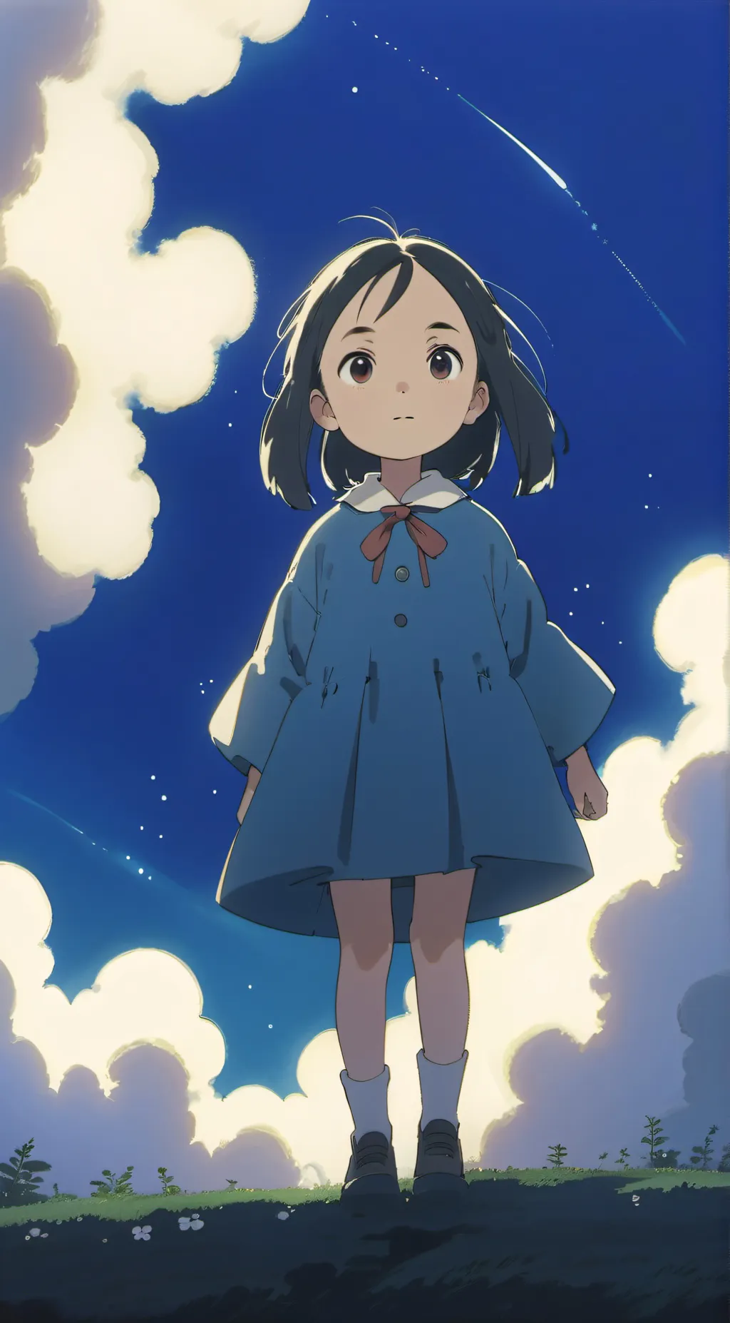 ai character: adorable note background