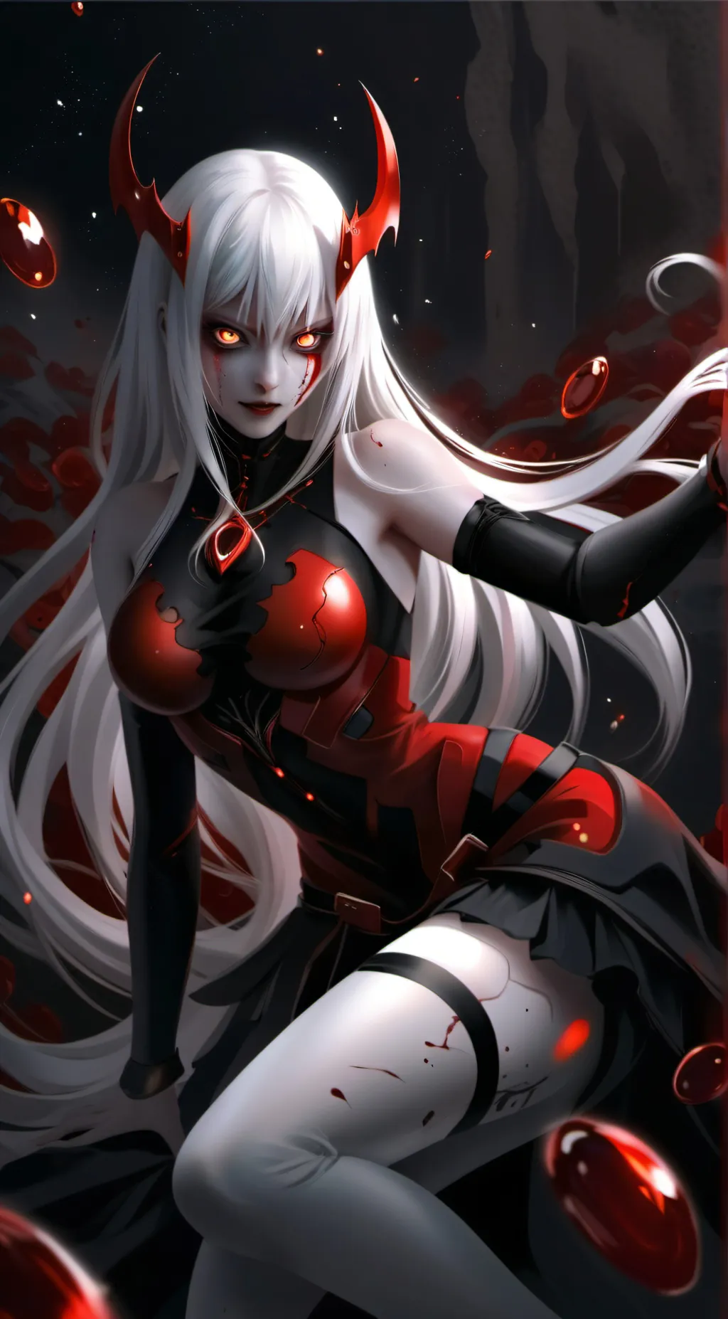 ai character: Luiza vampira  background