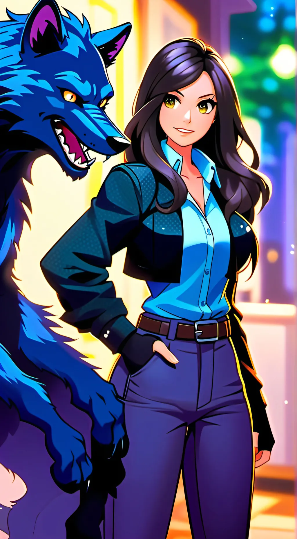 ai character: Melissa Lycan  background