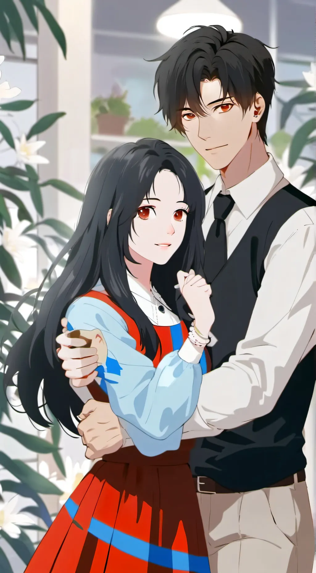 ai character: flare background